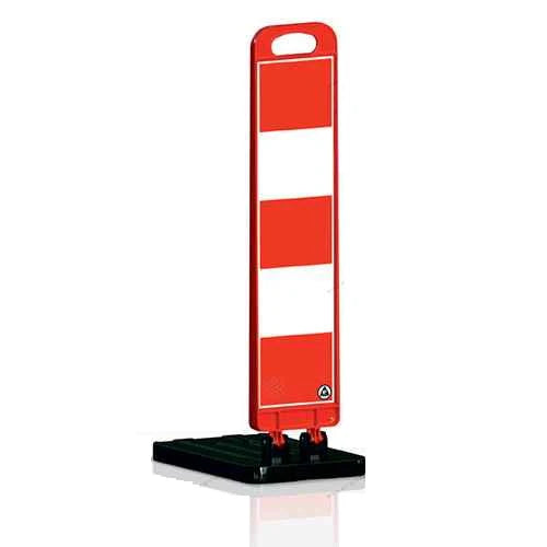 Berry 40 inch foldable panel delineator in red for traffic control and road safety