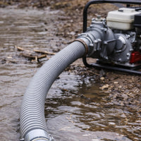 Engine with a hose pumping water 