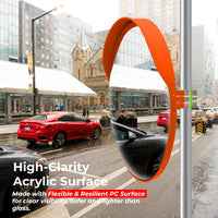 Street mirror with high-clarity