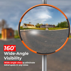 80CM Convex Safety Mirror – Wide Angle Traffic & Parking Mirror