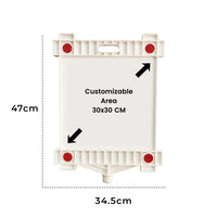 Berry reflective empty sign plate 30x30cm for custom safety and warning signs