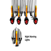  extendable barricade  reflective warning 