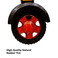 Red wheel with black rim High Quality Natural Rubber Tire