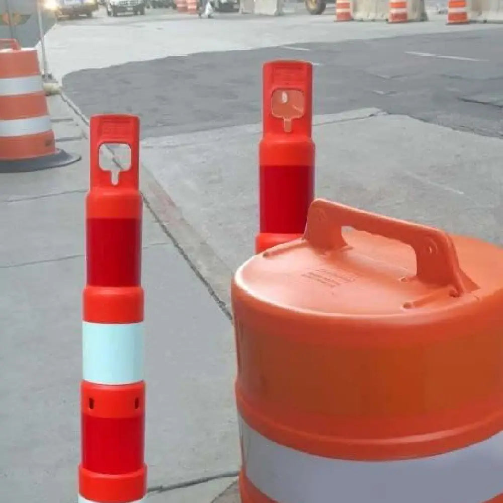 Construction traffic post