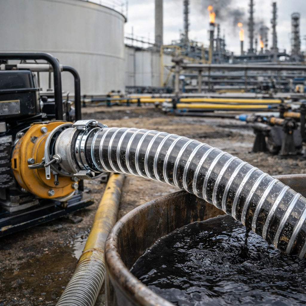 Heavy duty Berry silver PVC suction hose for agriculture and industrial use