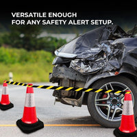 Heavy duty Berry traffic cone 50CM red with black base for traffic management