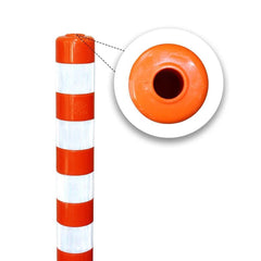 Heavy duty flexible delineator post 100CM reflective for traffic management