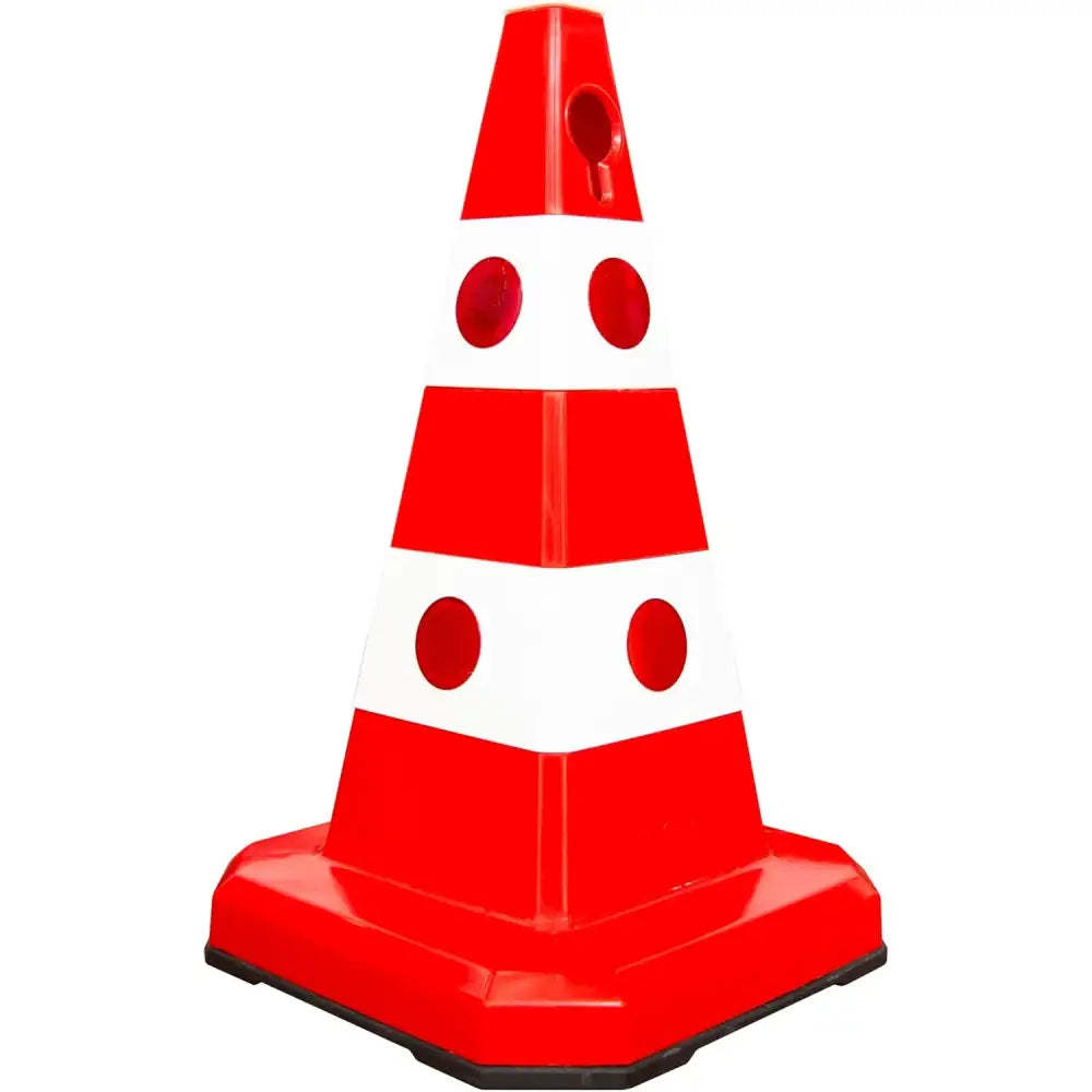 62cm heavy duty PVC reflective traffic safety cone for road and construction use