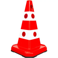 62cm heavy duty PVC reflective traffic safety cone for road and construction use