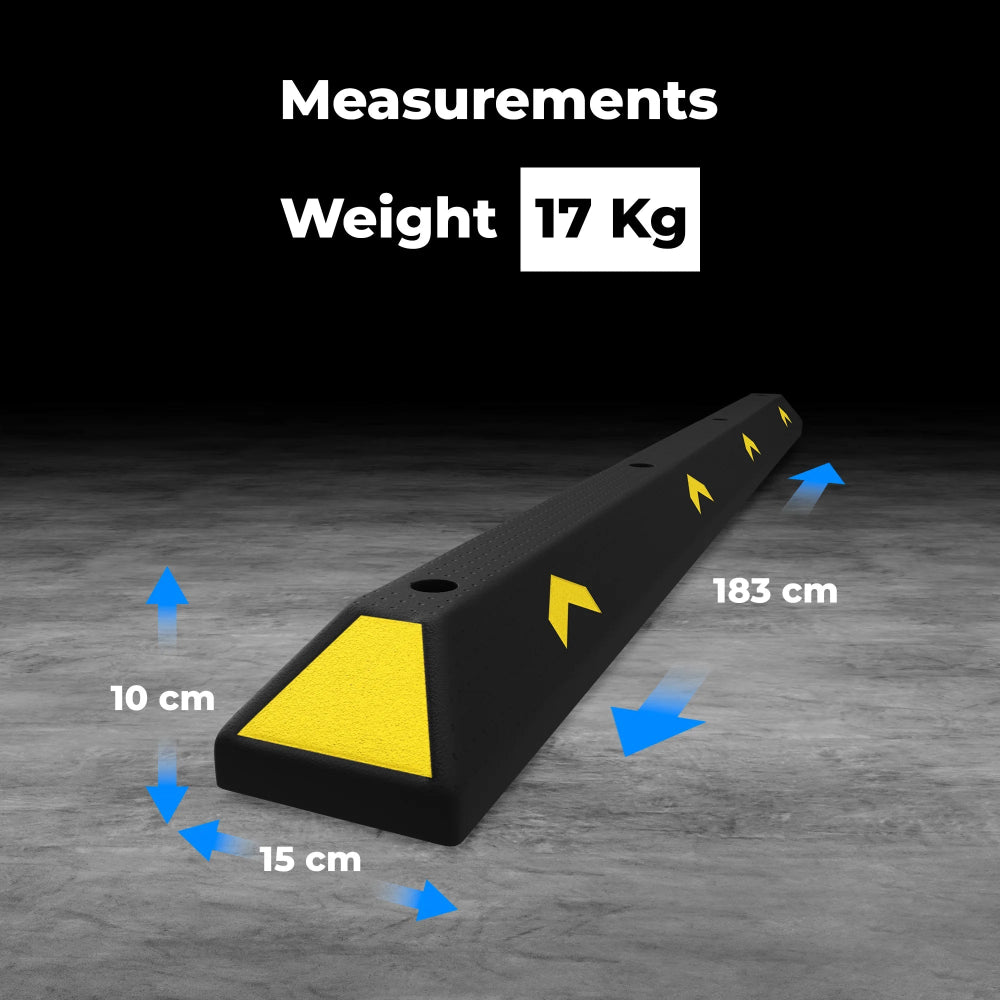 Heavy Duty Wheel Stopper - Dimensions