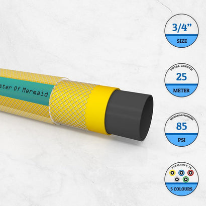 Garden Water Hose 3/4 Inch Yellow – 25 Meter