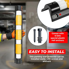 Reflective Corner Protector Black & Yellow 90cm