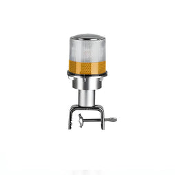 Solar Warning Light 360 Yellow – Solar Caution Light with 4 LEDs & Reflective Sheet