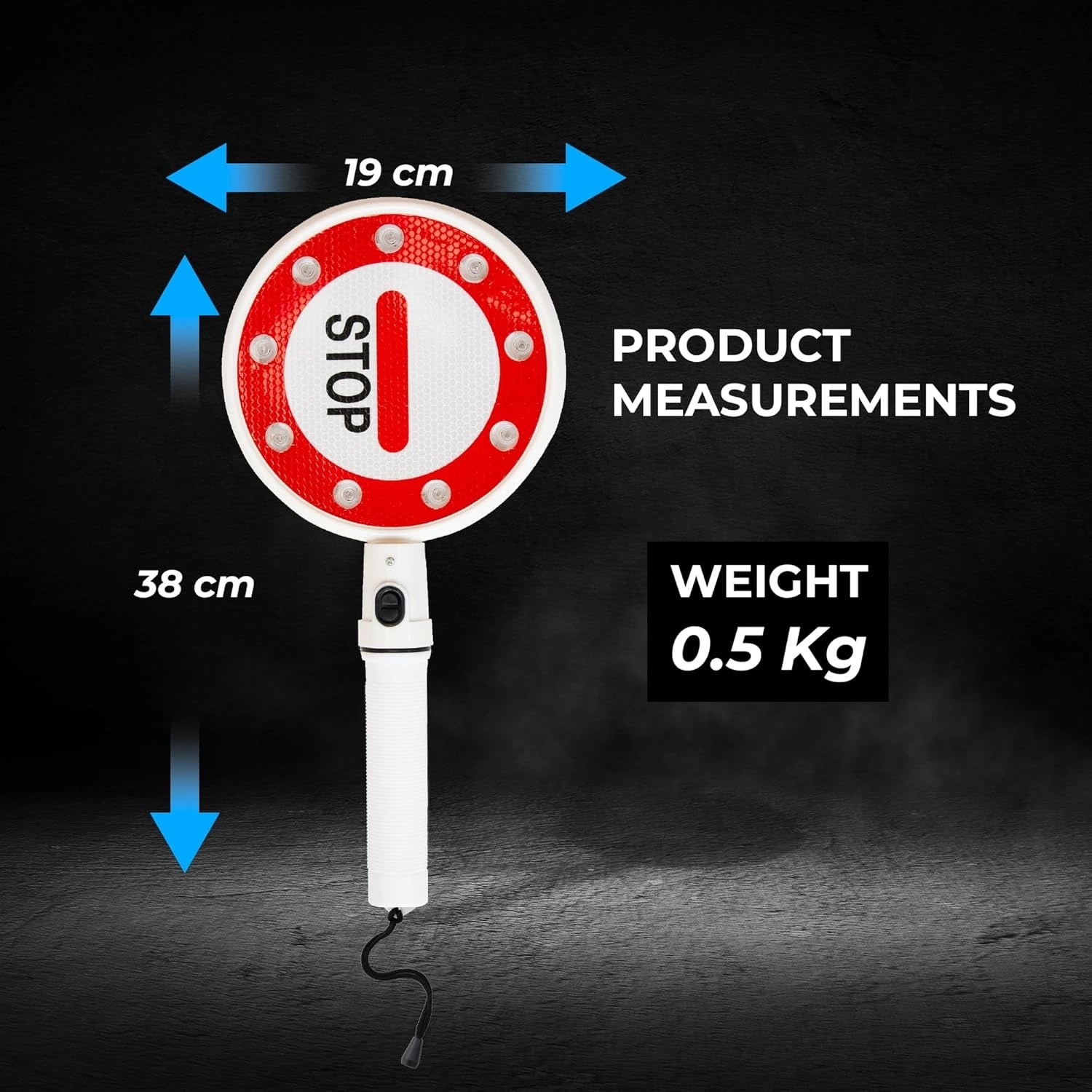 Berry LED traffic control baton with red and green signal lights for road management