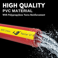 Mermaid 25m reinforced water hose 3/4 inch red for garden and cleaning