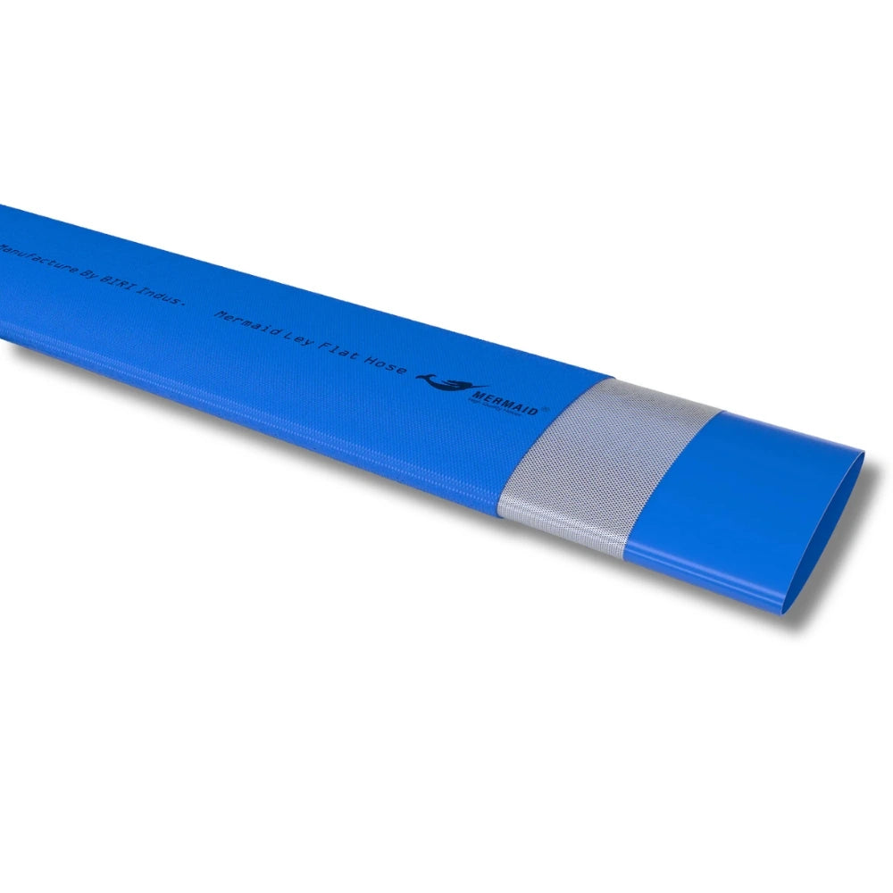 Mermaid 2 inch lay flat discharge hose, 50 meters long for water transfer and irrigation