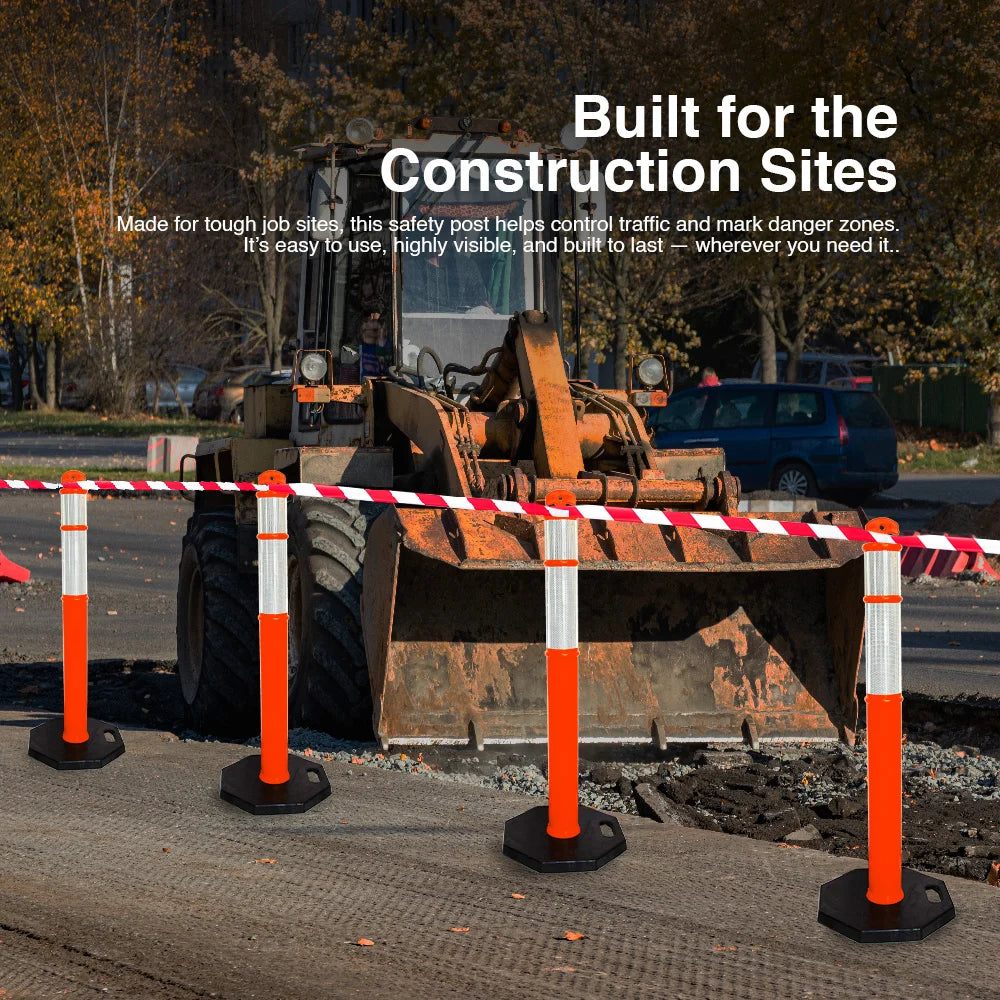 Safety posts 110 cm orange 