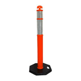 110cm Orange Delineator Post with Weighted Rubber Base