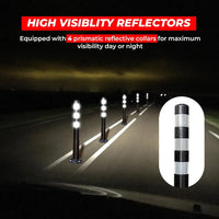 Reflective PU delineator post for  road parking areas 