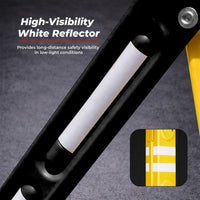 Heavy duty 2.3 meter plastic water filled expandable safety barrier in yellow