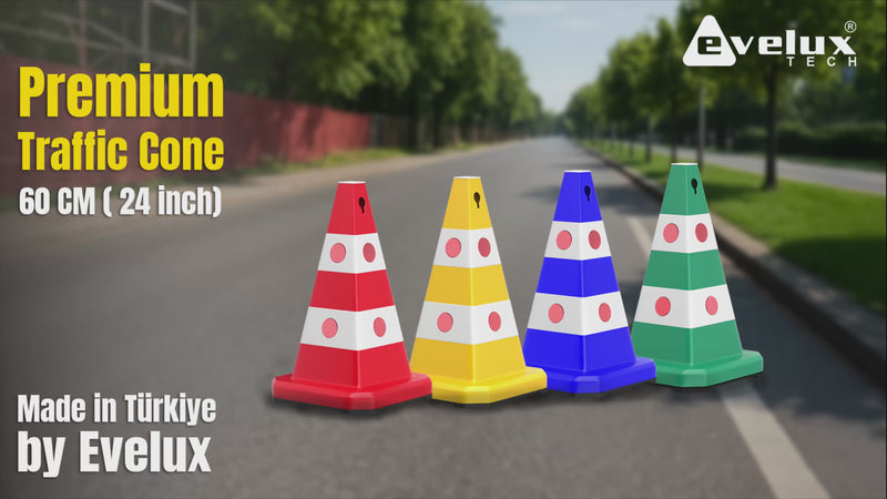 evelux-62cm-traffic-cone-yellow-video