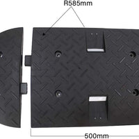 50CM black PVC reflective speed ramp road hump for traffic speed control