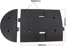 50CM black PVC reflective speed ramp road hump for traffic speed control