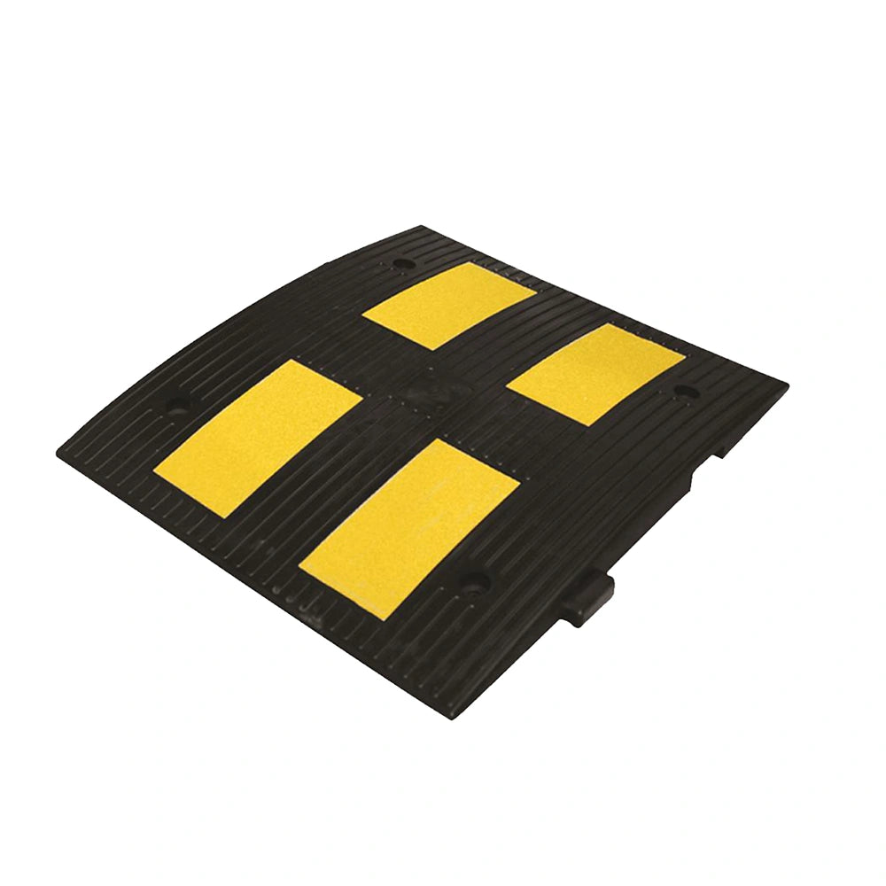 PVC speed ramp 50CM black yellow reflective for traffic safety
