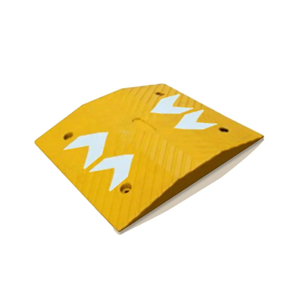 PVC speed ramp arrow 55cm yellow with 7.5cm height for traffic safety