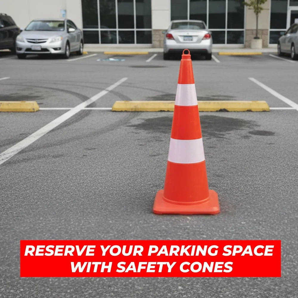 Durable 90cm PVC traffic cone in orange unbreakable design for outdoor use
