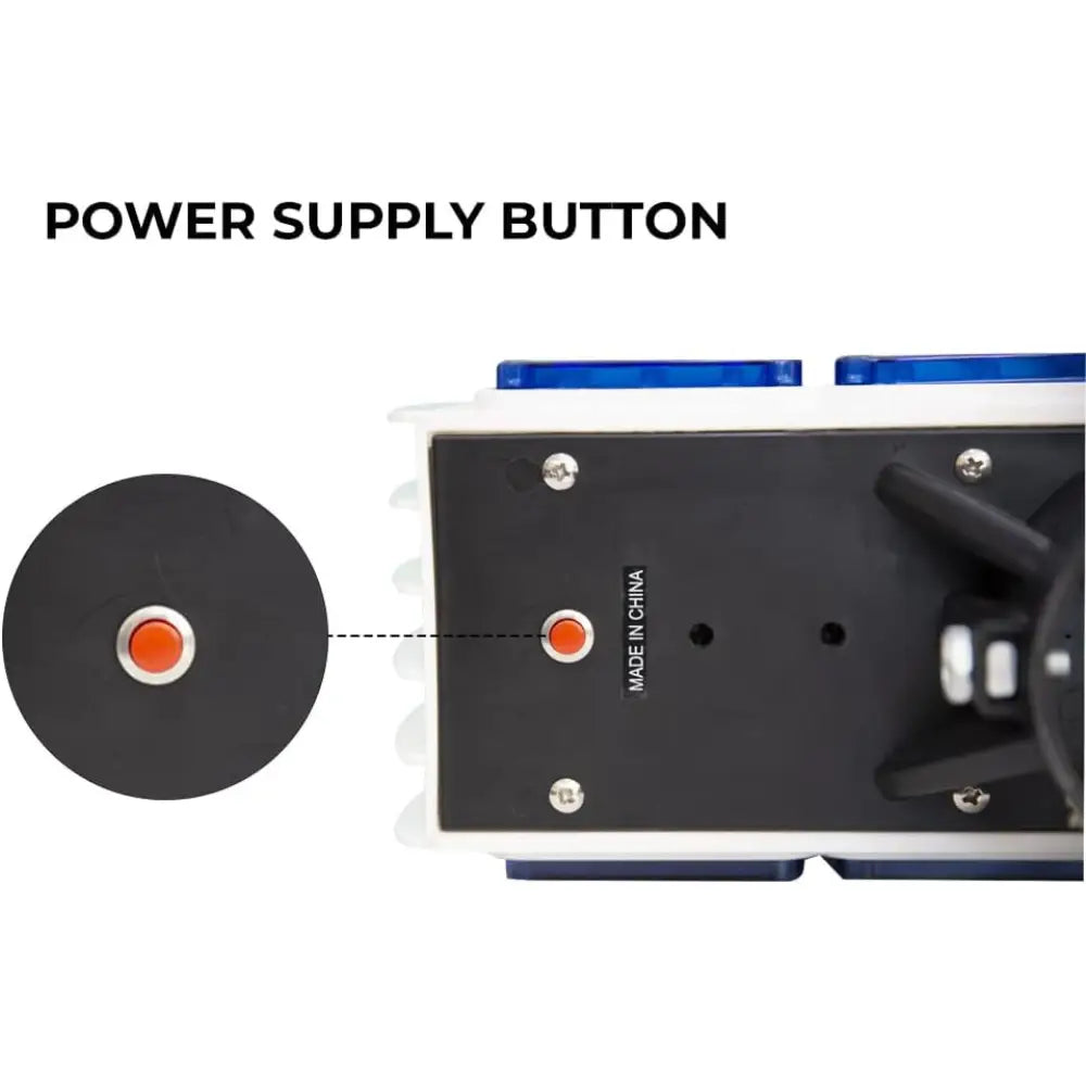 Solar LED safety strobe light in red and blue for hazard and emergency zones