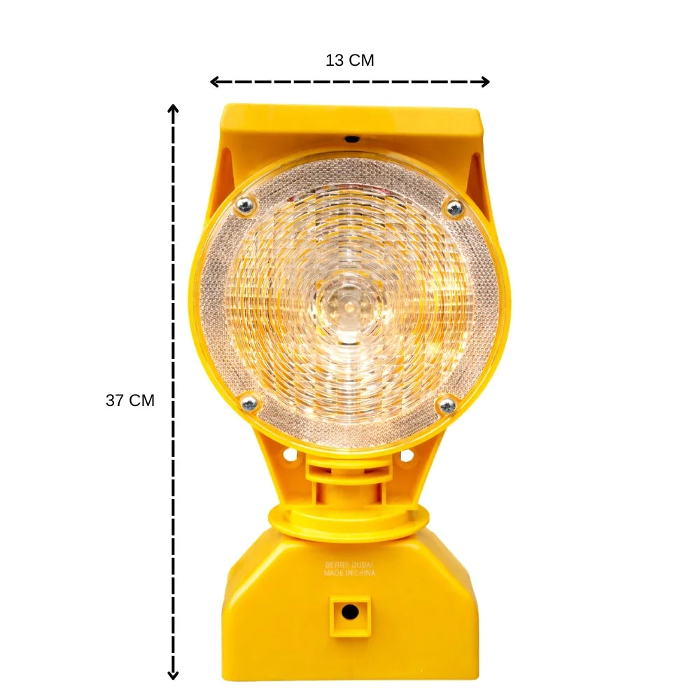 Red blue solar light bracket for warning lights and road safety