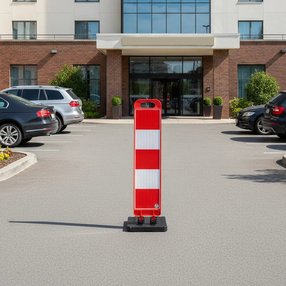 Red 40 inch foldable safety panel delineator Berry for road safety