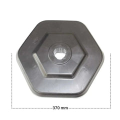 Durable 100CM yellow delineator post with PVC weighted base for traffic management