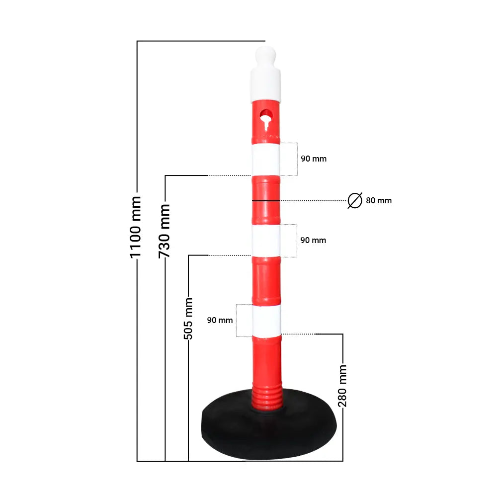 reflective delineator post
