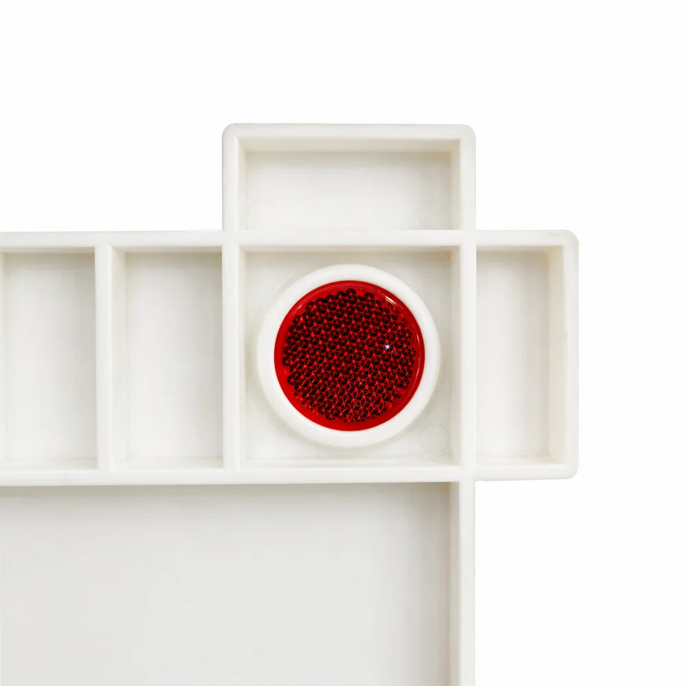 30x30cm reflective empty sign plate attachment by Berry for traffic control