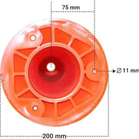 Road safety flexible delineator post orange Berry for traffic management