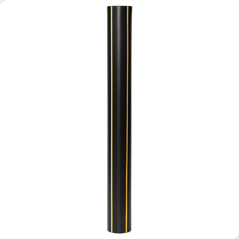 Rubber corner guard with yellow strip 1000mm for wall protection