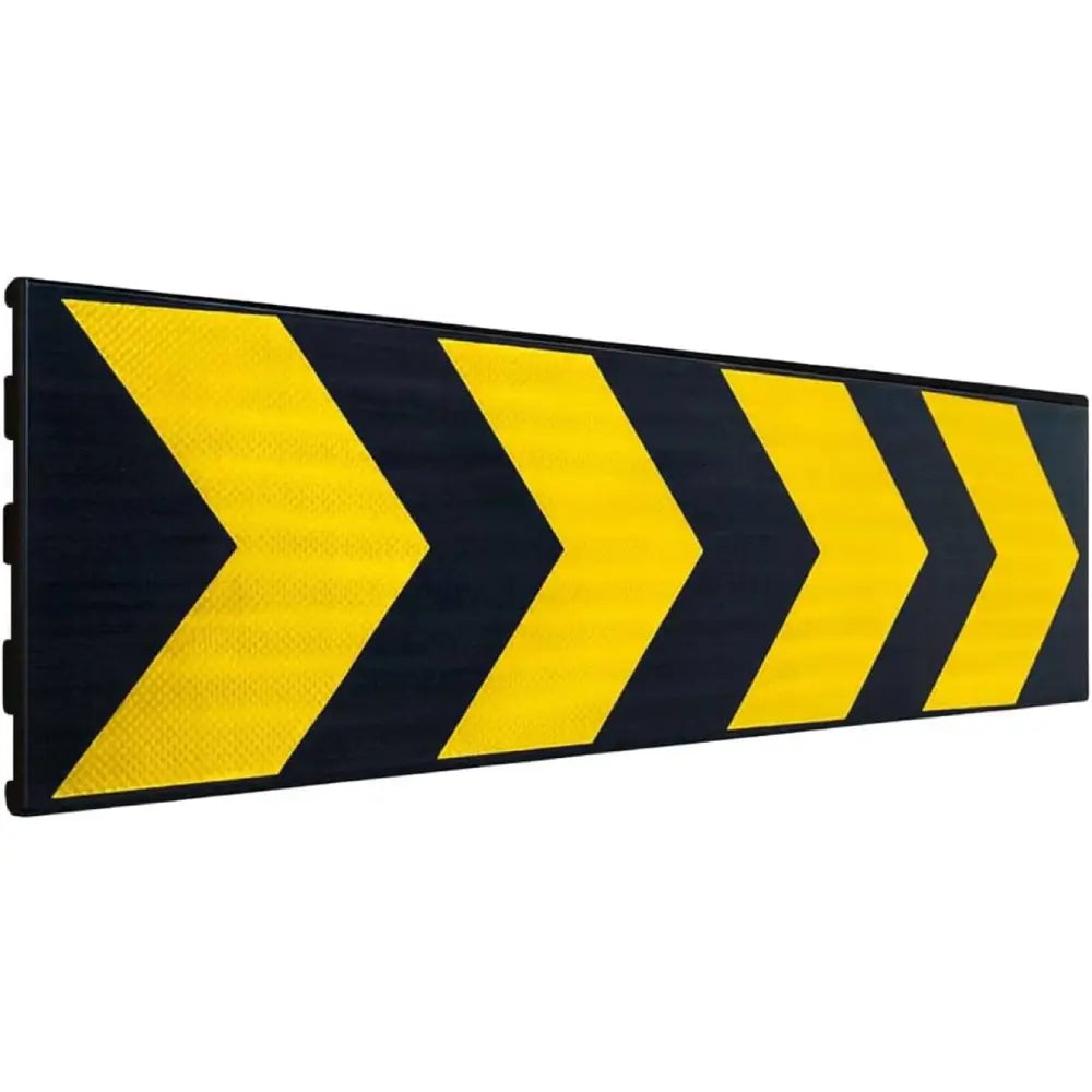 Black and yellow striped warning sign