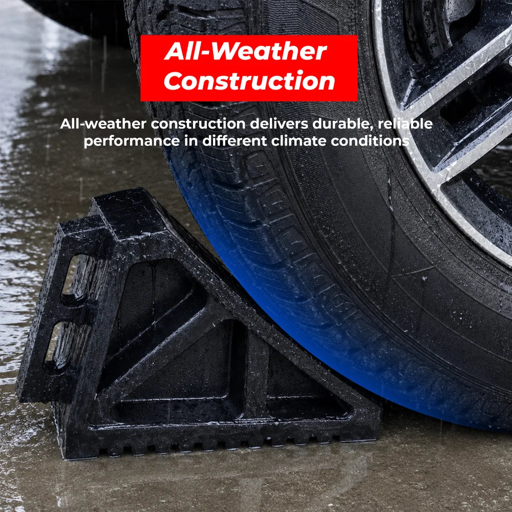 3.1kg rubber wheel stop for cars and trucks in garages and loading areas