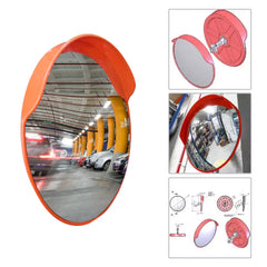 80cm round safety mirror, convex wide-angle design, perfect for parking and driveways