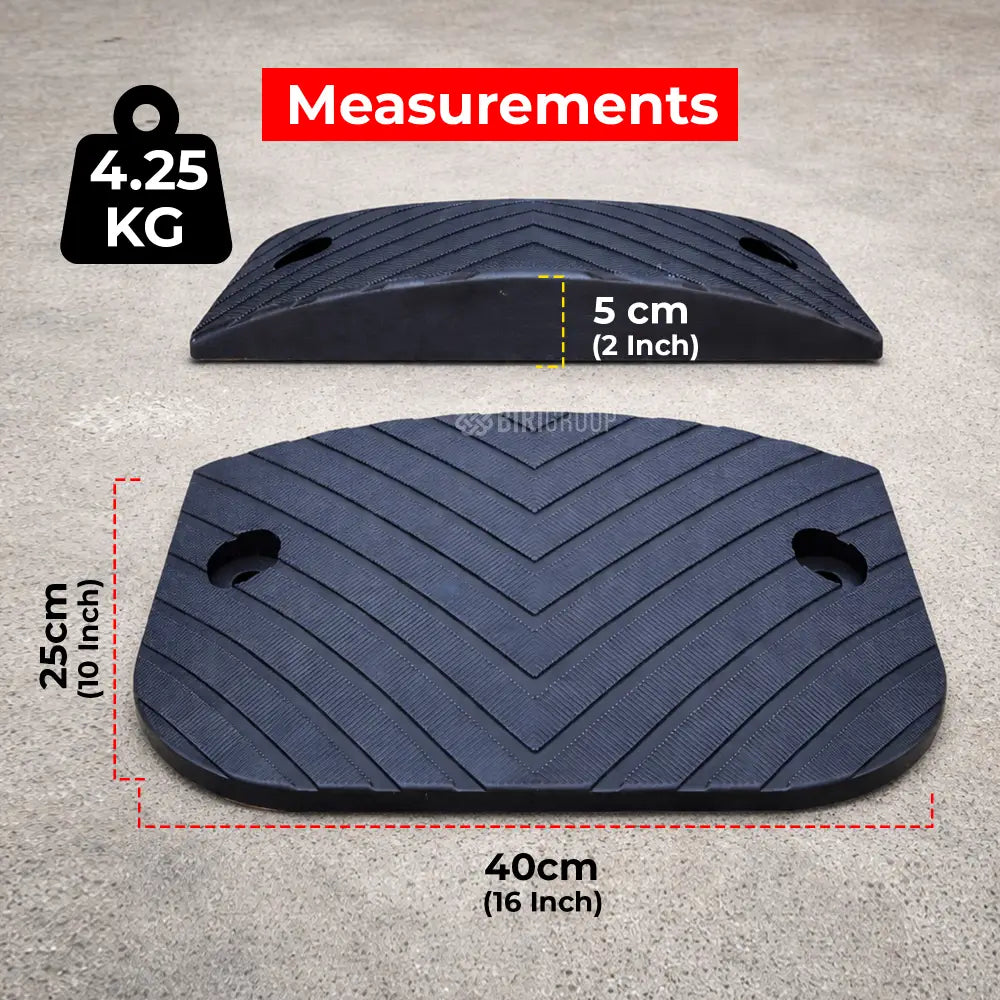 Speed bump end cap