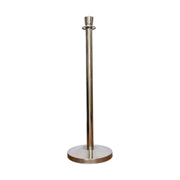 Silver Crowd Control Stanchion Post | Luxury Queue Barrier Post for Hotels, Events & Red Carpet