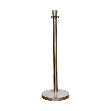 Silver Crowd Control Stanchion Post | Luxury Queue Barrier Post for Hotels, Events & Red Carpet