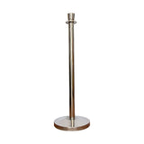 Silver Crowd Control Stanchion Post | Luxury Queue Barrier Post for Hotels, Events & Red Carpet