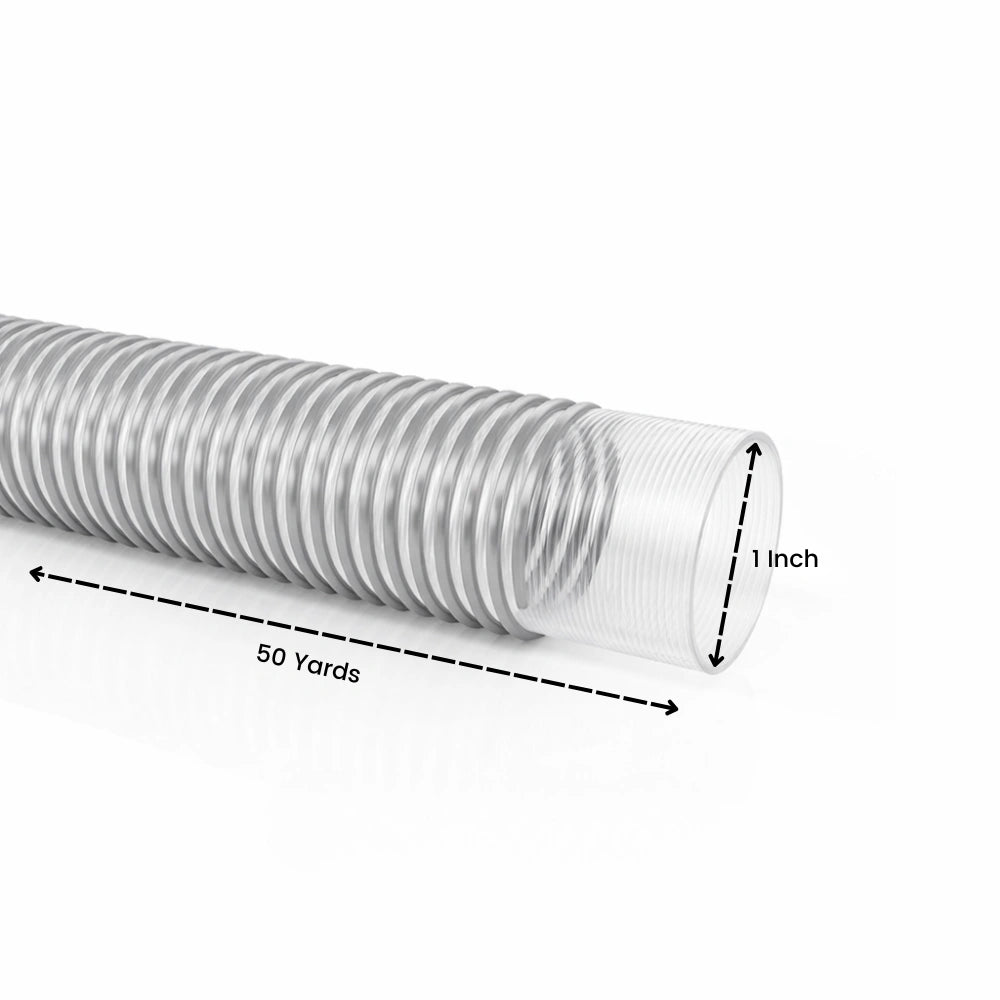 Silver PVC suction hose Berry for pump and water transfer