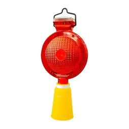 Solar Lamp Cone Base with Big PC Lens - Bi-Directional Warning