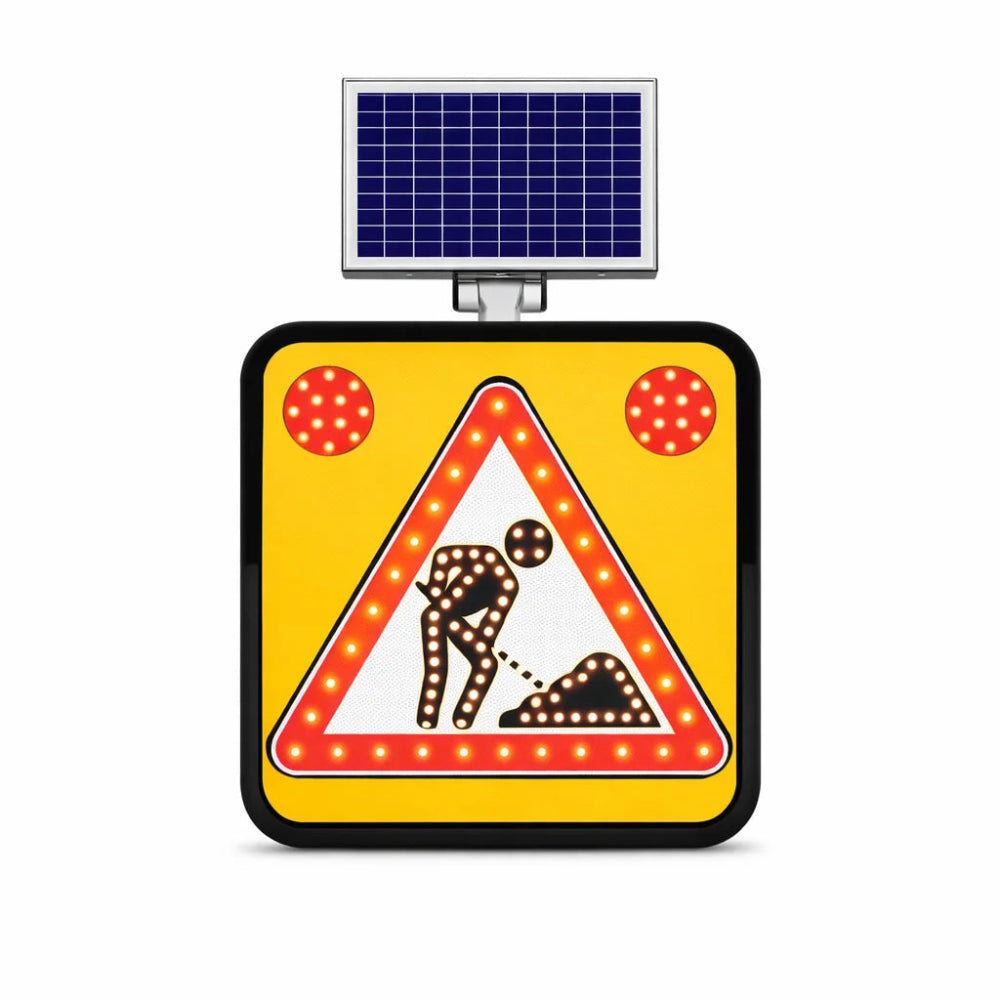 solar led road work 
