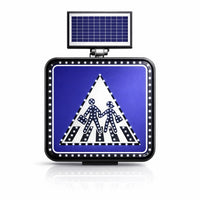 Solar sign students crossing 600MM for school zone road safety