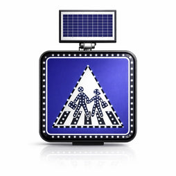 Solar sign students crossing 600MM for school zone road safety